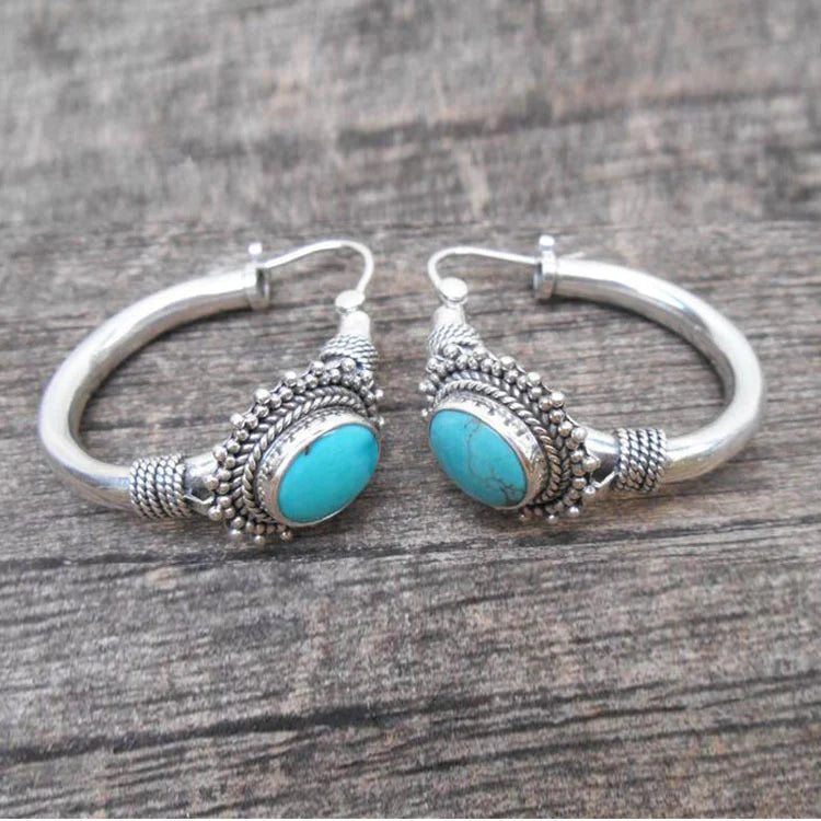 Luna | Vintage türkisfarbene Ohrringe