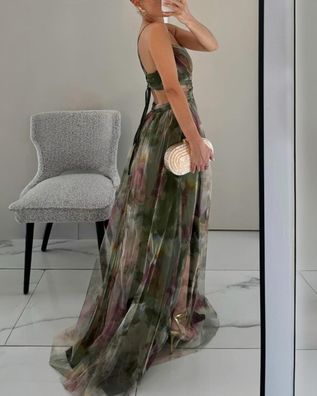 Marjolijn | Bezauberndes Maxikleid mit Blumenprint