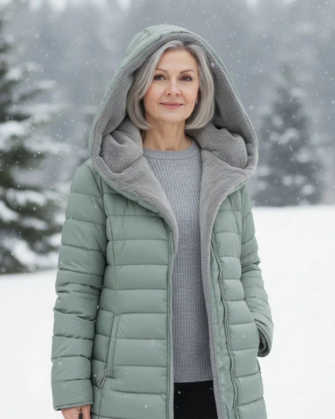 Eva | Gefütterter Wintermantel