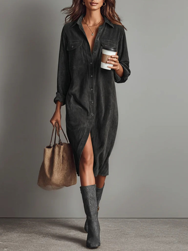 Robin | Lockeres Cordkleid