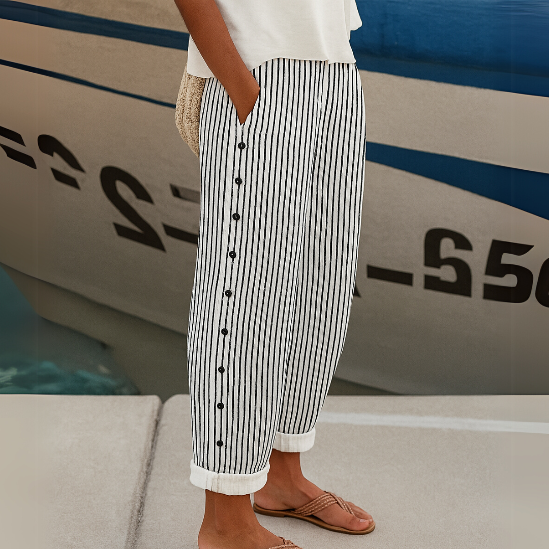 Caitlin | Trendige Streifenhose