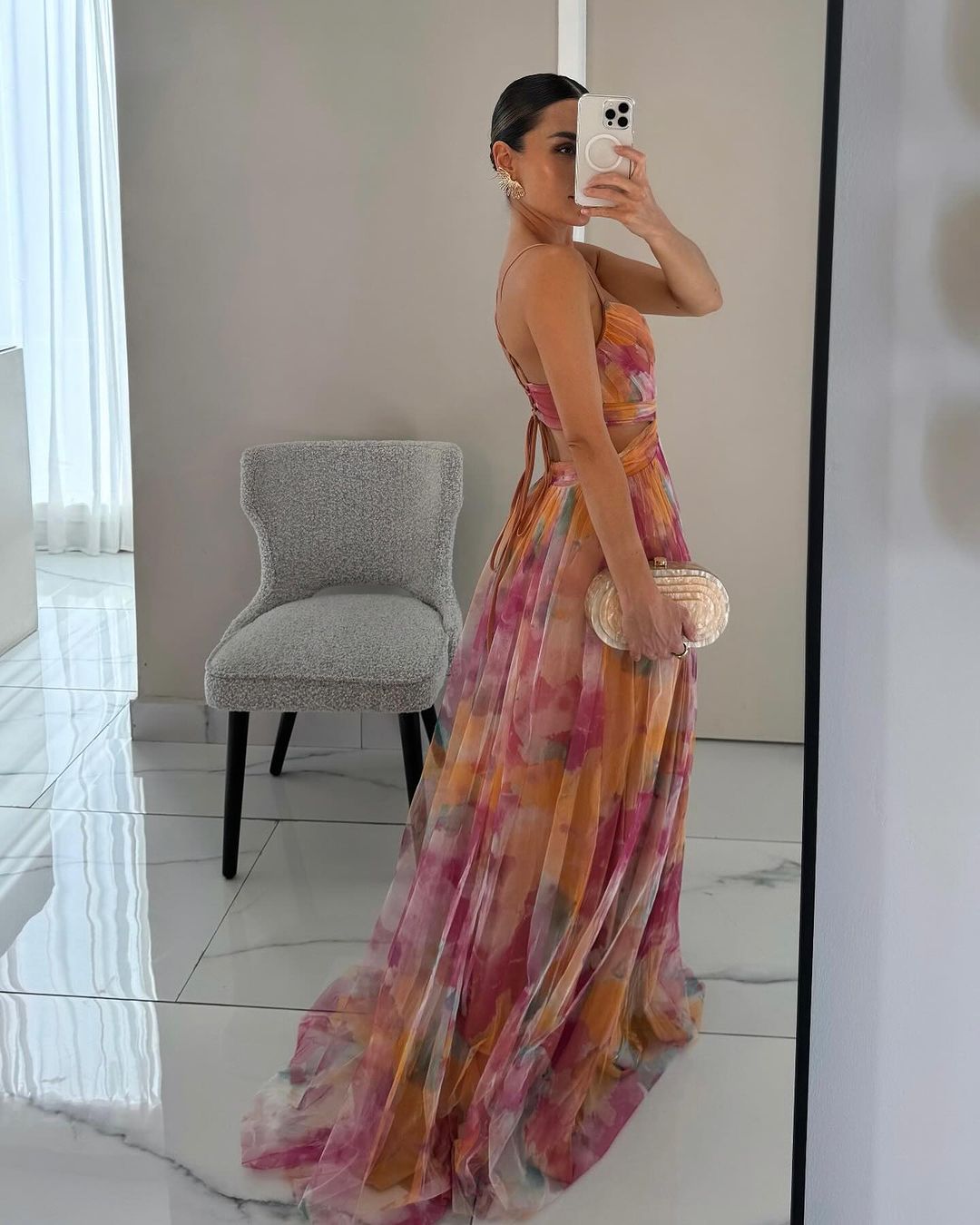 Marjolijn | Bezauberndes Maxikleid mit Blumenprint