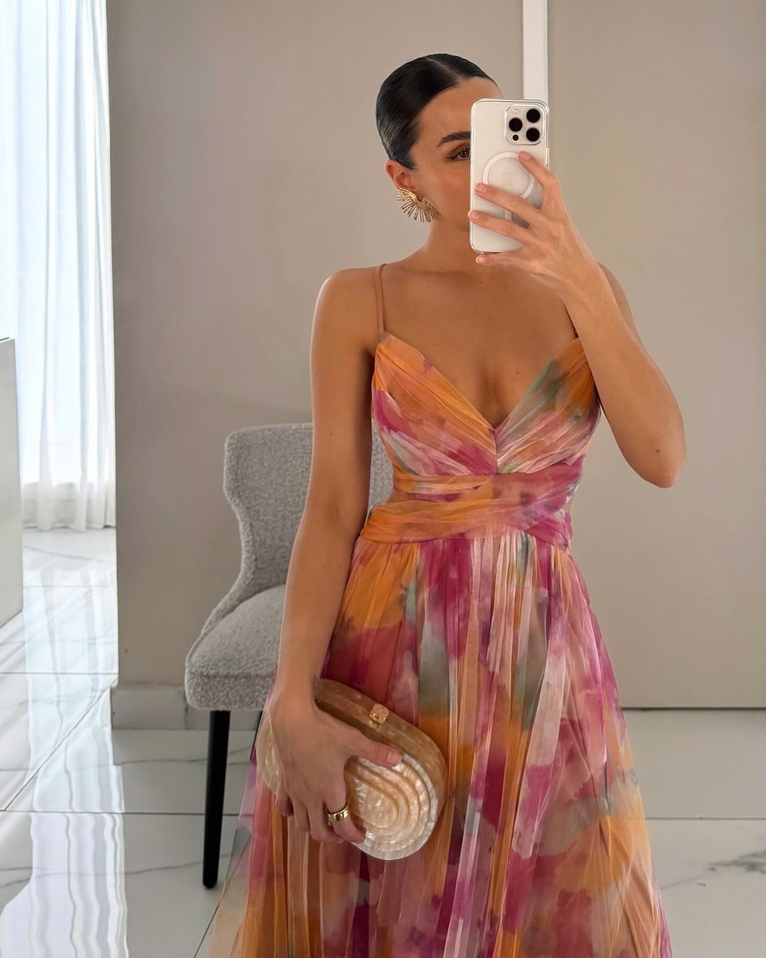 Marjolijn | Bezauberndes Maxikleid mit Blumenprint