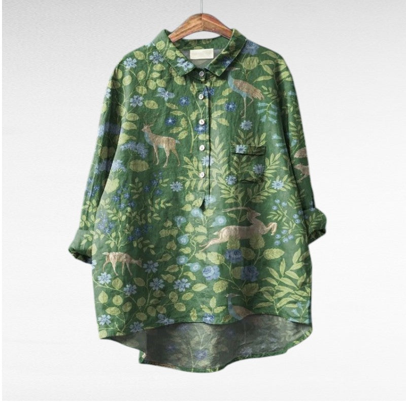 Claire | Luftige Leinenbluse