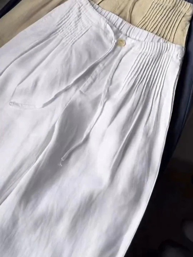 Ilse | Baumwollhose mit weitem Bein