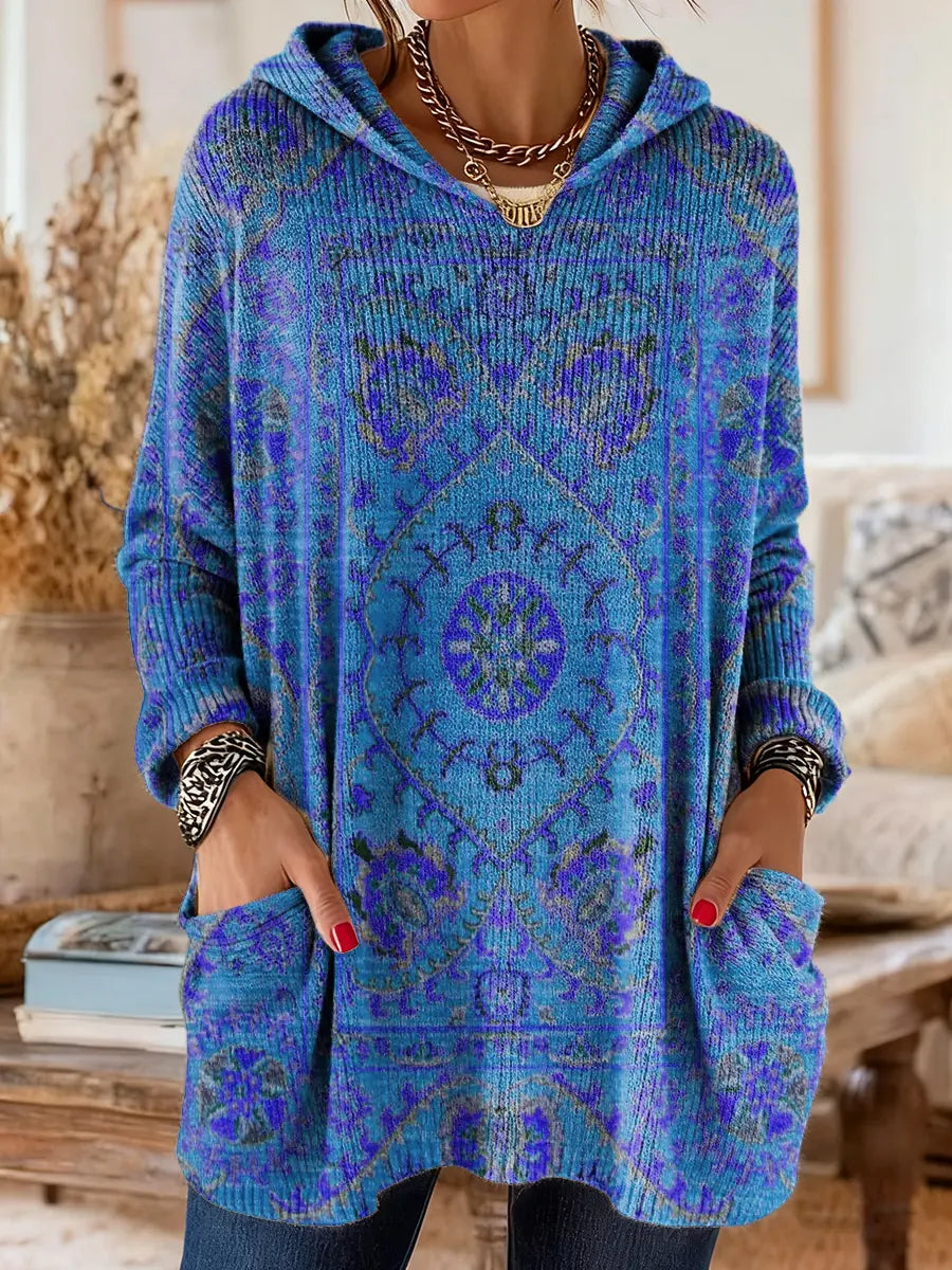 Fleur | Bequeme Tunika mit Kapuze und Taschen
