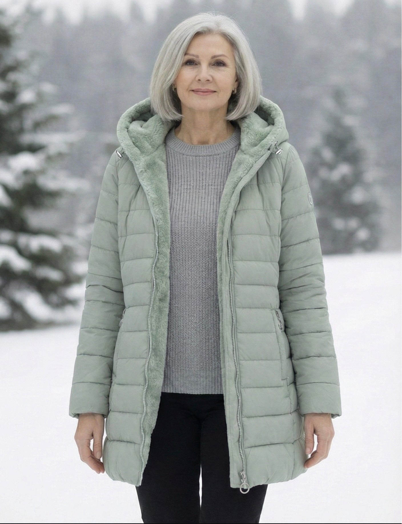 Eva | Gefütterter Wintermantel
