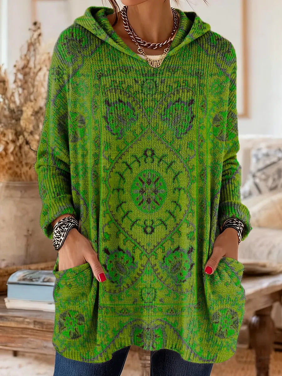 Fleur | Bequeme Tunika mit Kapuze und Taschen