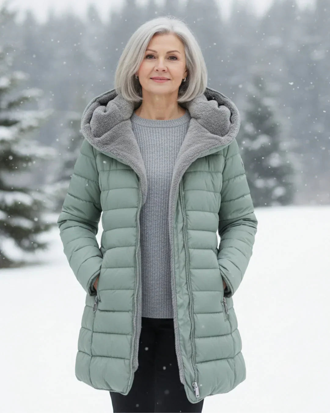Eva | Gefütterter Wintermantel