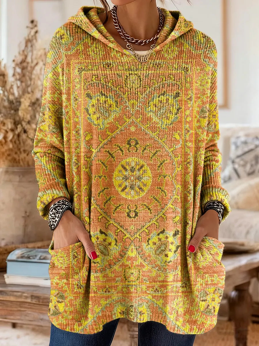 Fleur | Bequeme Tunika mit Kapuze und Taschen