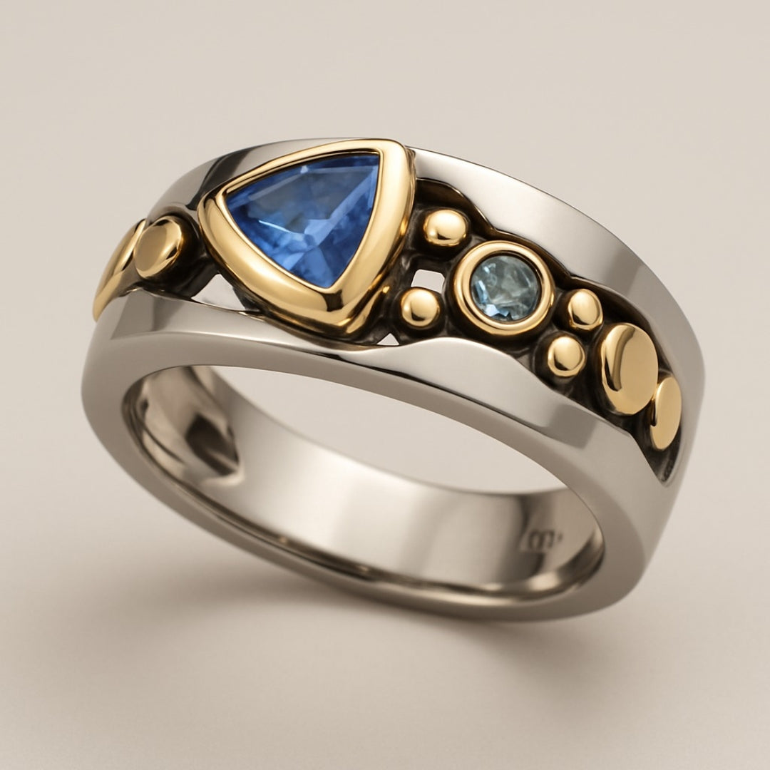 Isabella | Vintage Blauer Kristallring