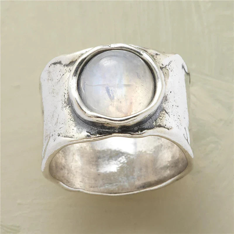Luna | Mondstein Boho Ring