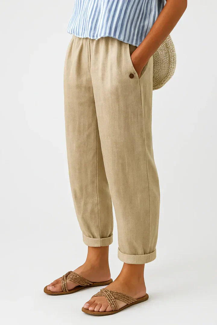 Romy | Leinenhose mit entspannter Passform
