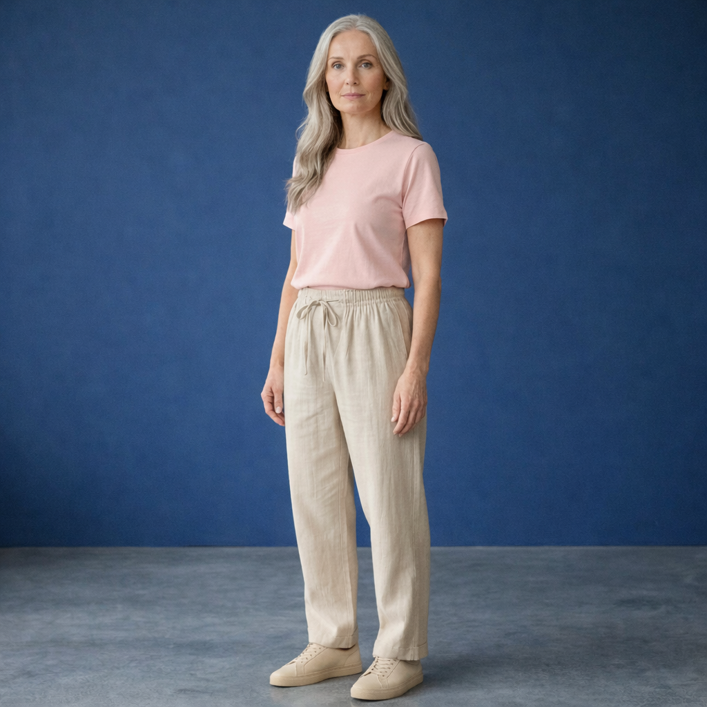 Ilse | Baumwollhose mit weitem Bein