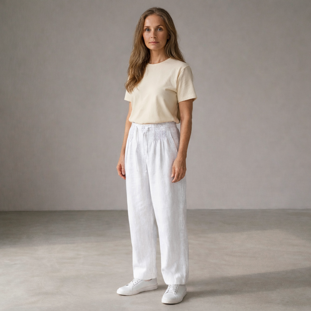 Ilse | Baumwollhose mit weitem Bein