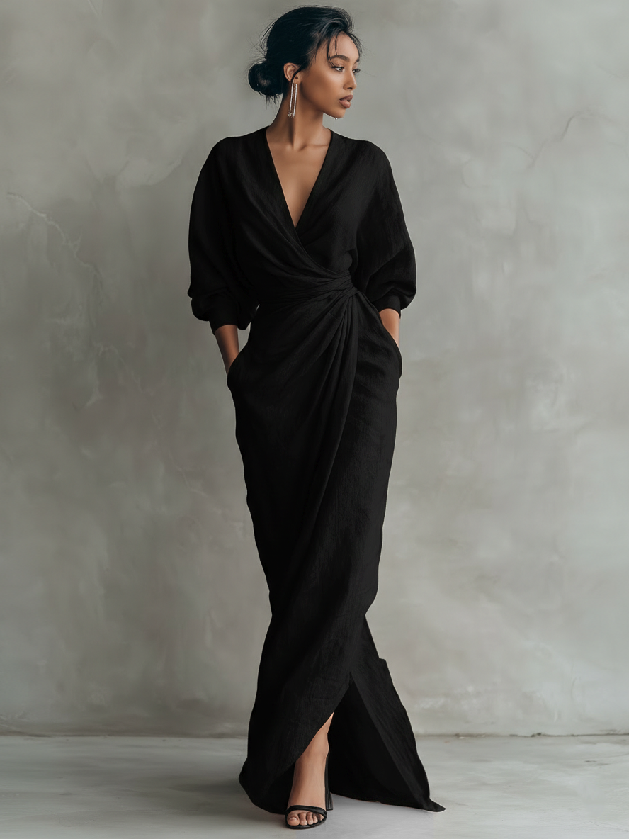 Rosalie | Kleid mit V-Ausschnitt