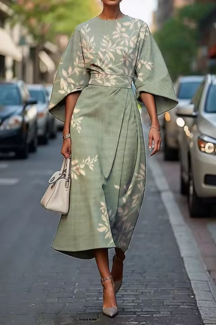 Elara | Maxikleid mit buntem Blumendruck