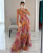 Marjolijn | Bezauberndes Maxikleid mit Blumenprint