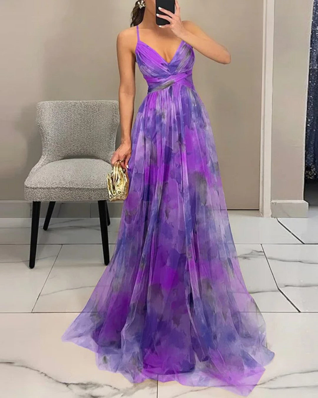 Marjolijn | Bezauberndes Maxikleid mit Blumenprint