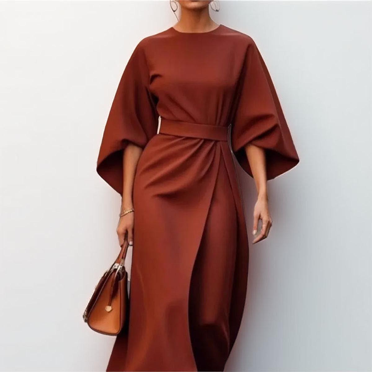 Mila | Langes Kleid mit Kimonoärmeln