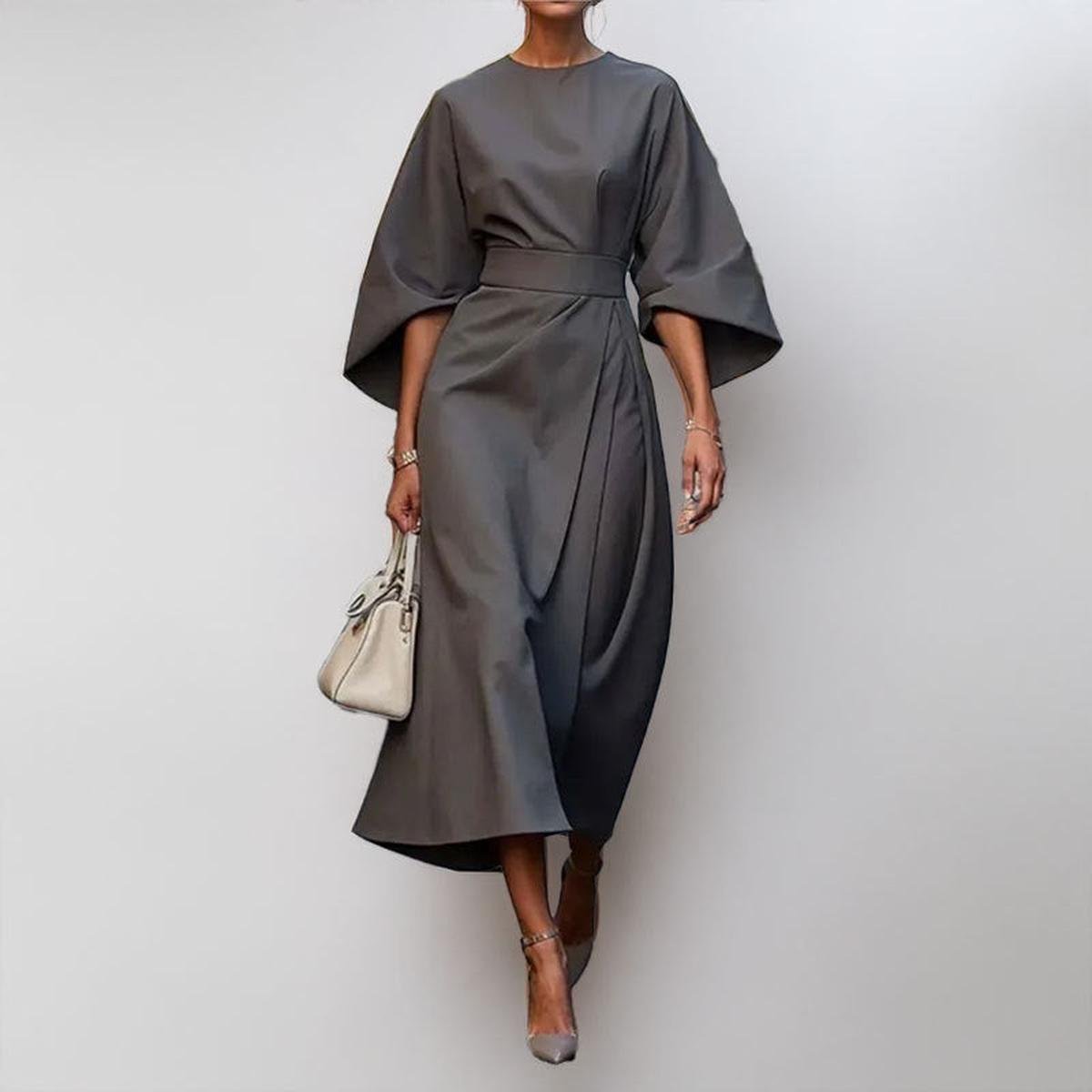 Mila | Langes Kleid mit Kimonoärmeln