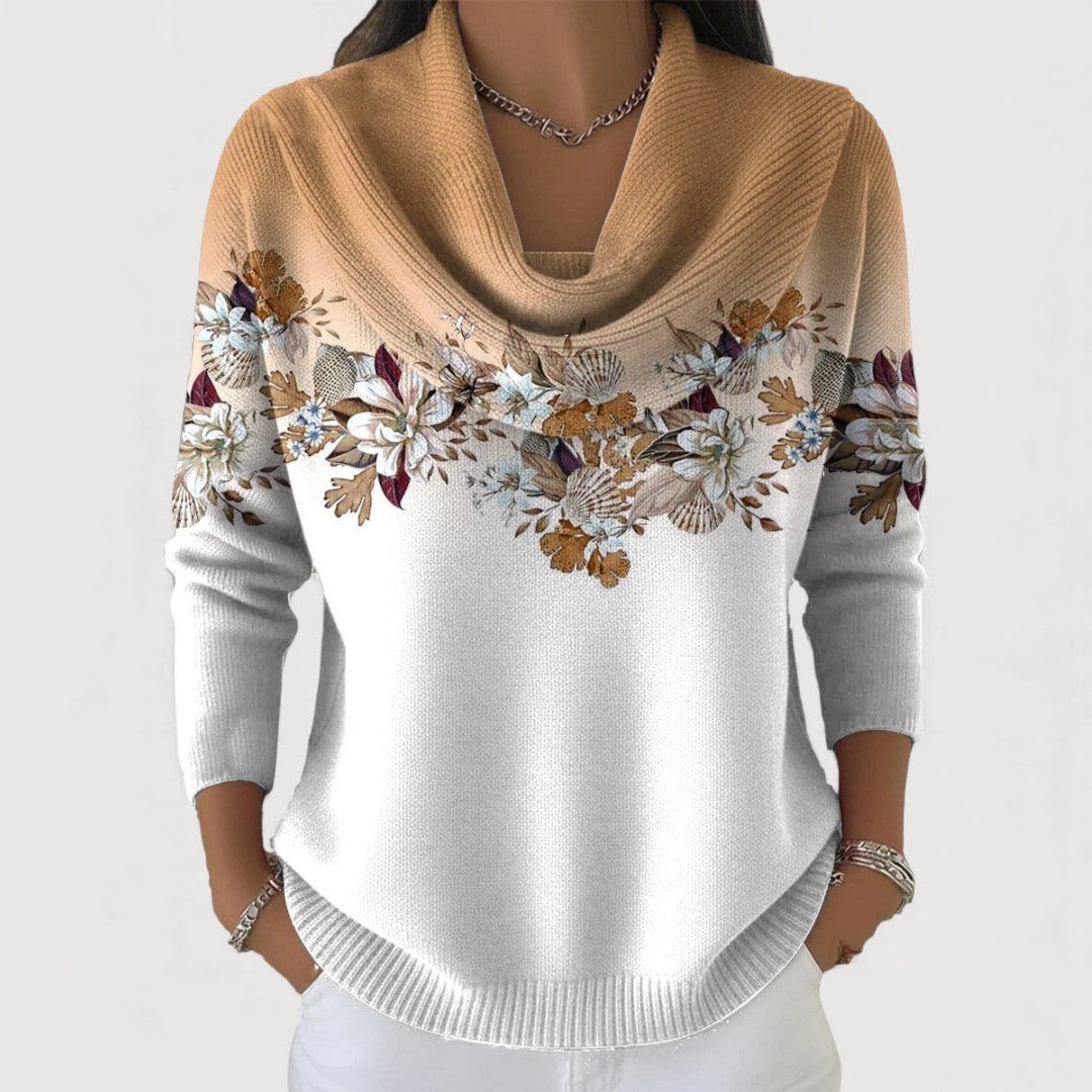 Wendy | Bequemer Pullover mit Blumendruck