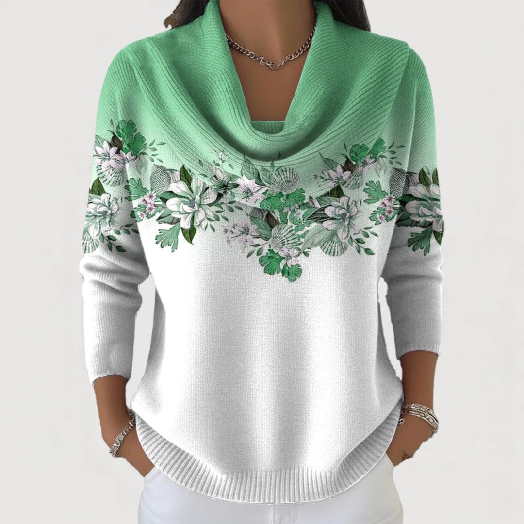 Wendy | Bequemer Pullover mit Blumendruck
