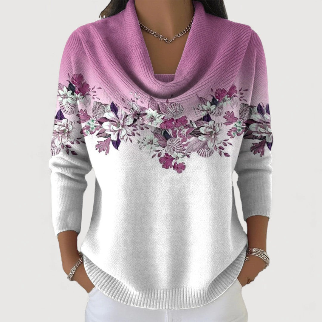 Wendy | Bequemer Pullover mit Blumendruck