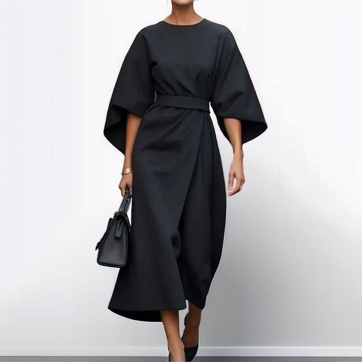 Mila | Langes Kleid mit Kimonoärmeln