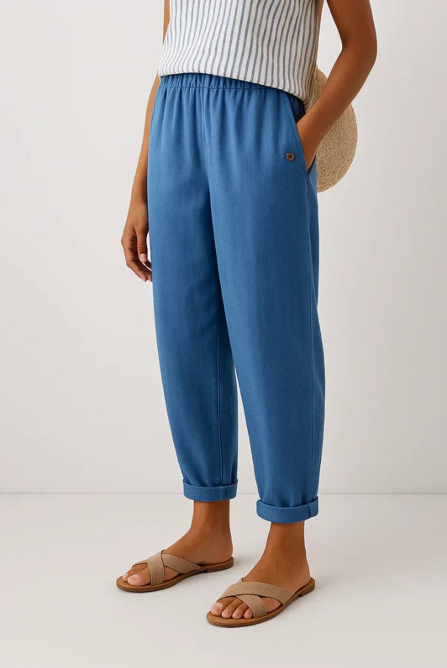 Romy | Leinenhose mit entspannter Passform