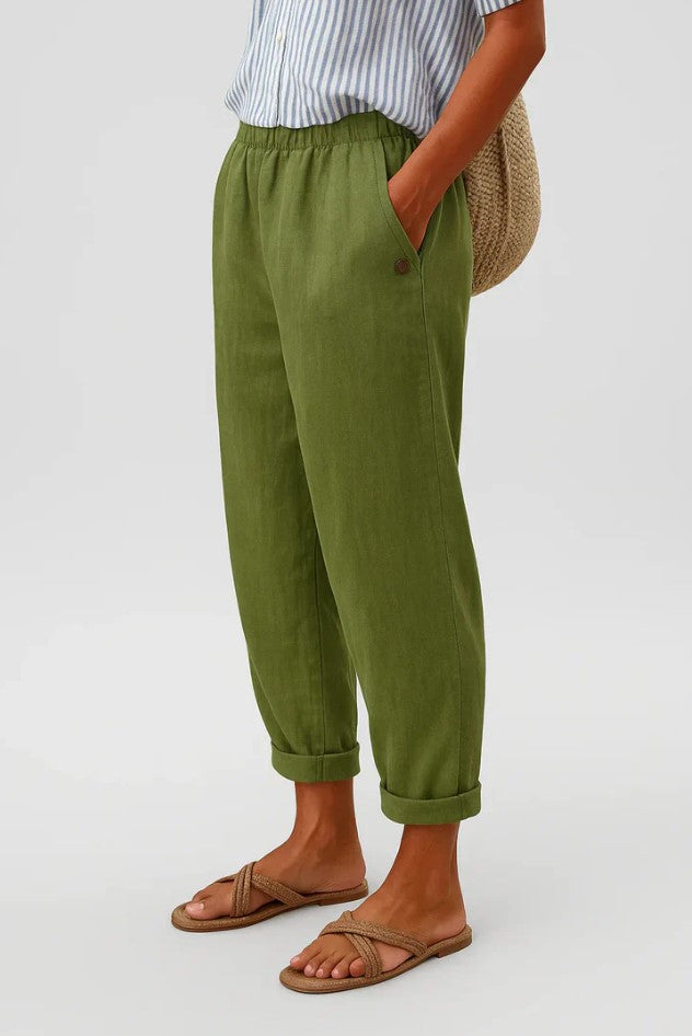 Romy | Leinenhose mit entspannter Passform