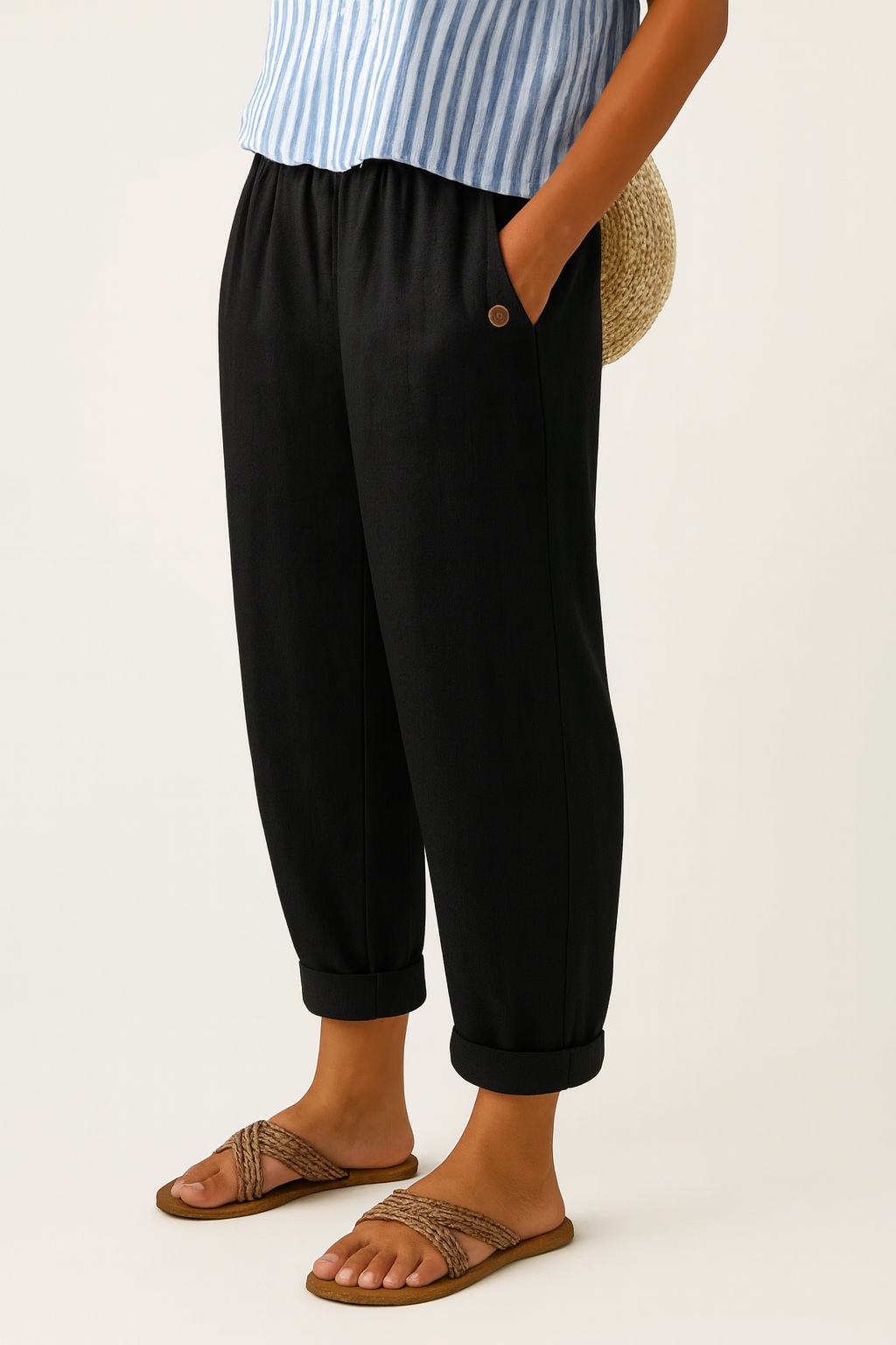 Romy | Leinenhose mit entspannter Passform