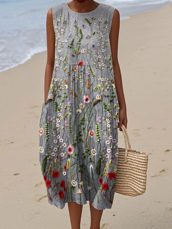 Barbara | Luftiges ärmelloses Sommerkleid
