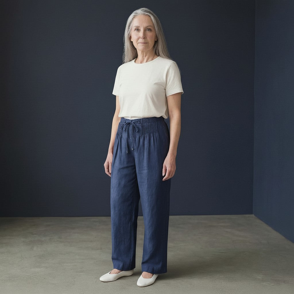 Ilse | Baumwollhose mit weitem Bein