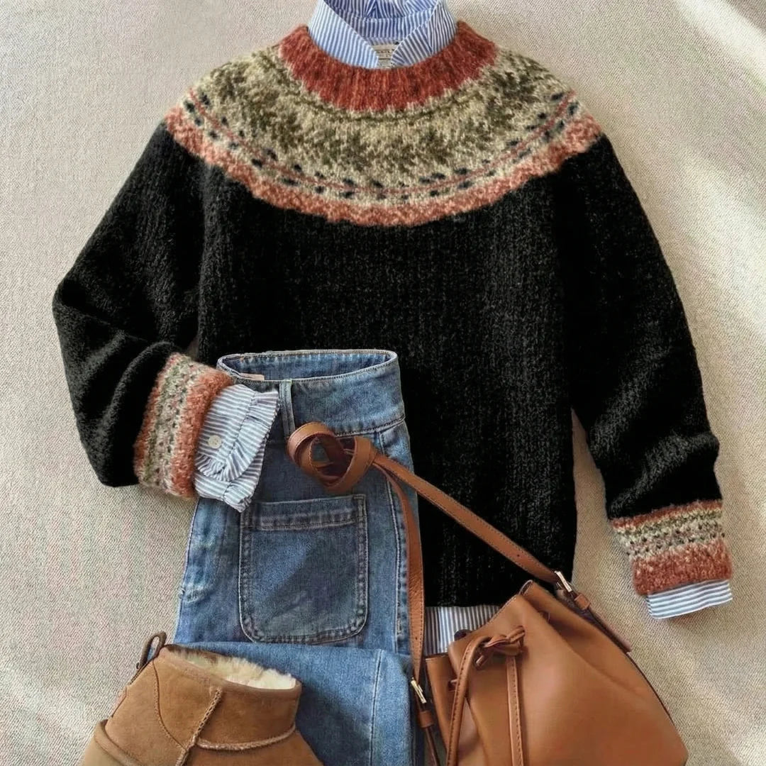 Denise™ | Klassischer Vintage-Stretchpullover