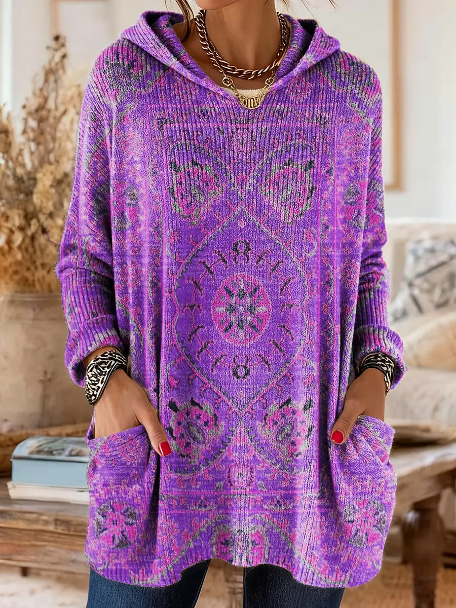 Fleur | Bequeme Tunika mit Kapuze und Taschen