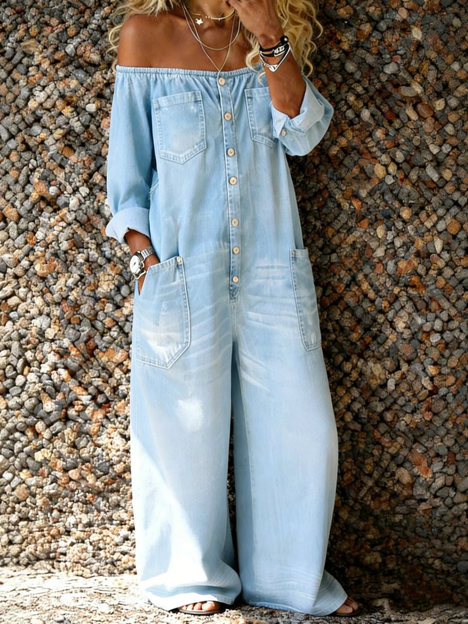 Nikita | Denim-Overall mit bequemer Passform