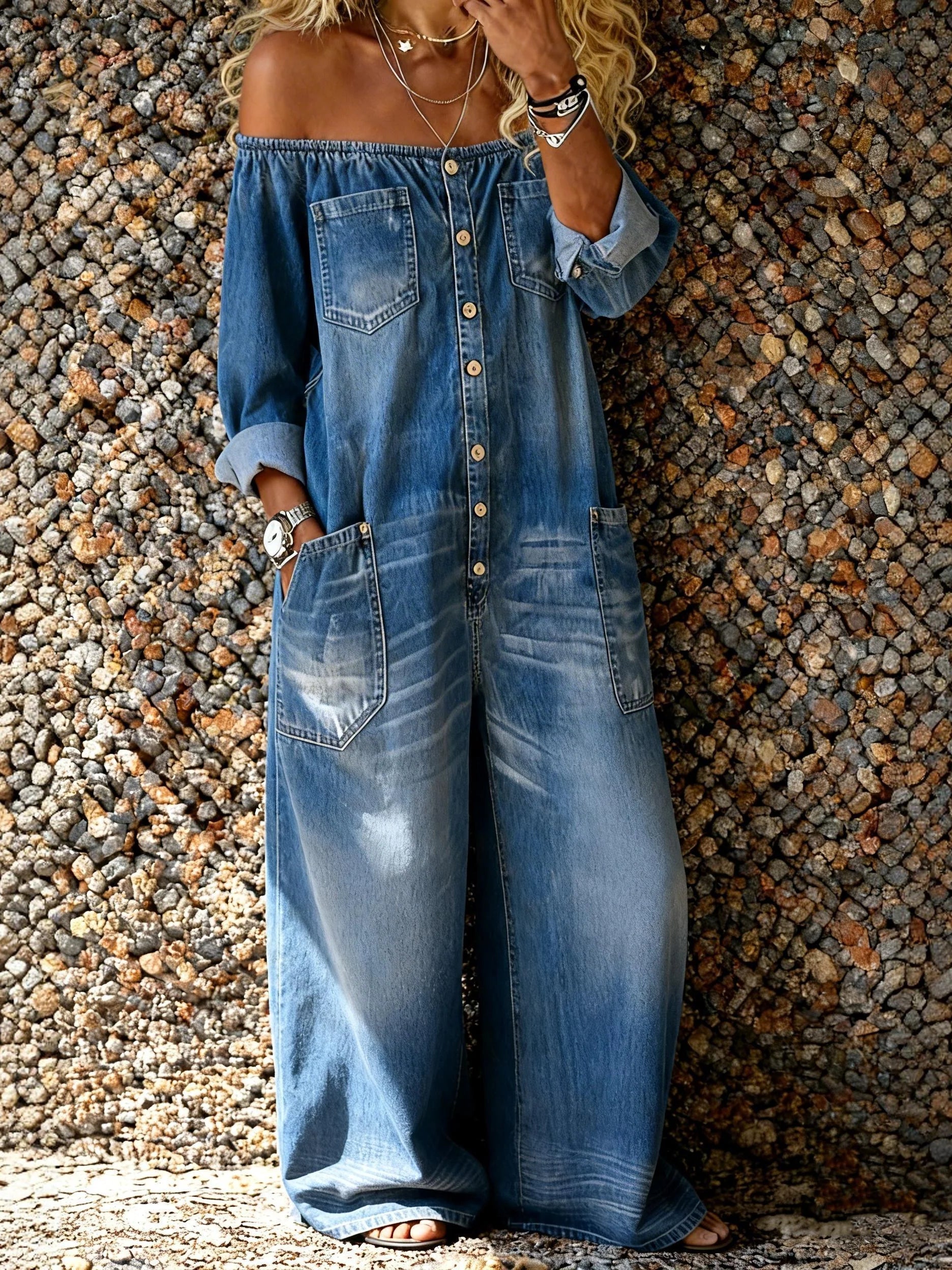 Nikita | Denim-Overall mit bequemer Passform