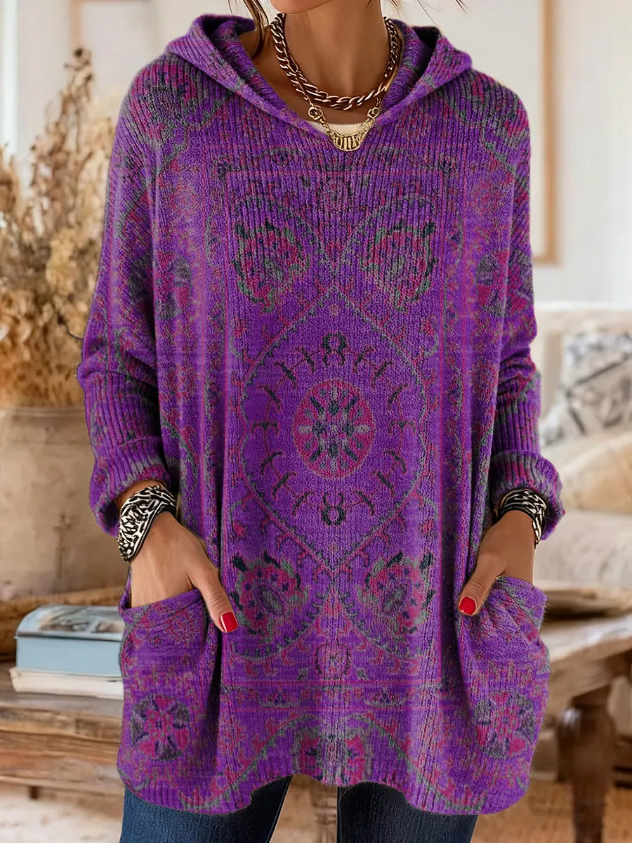 Fleur | Bequeme Tunika mit Kapuze und Taschen