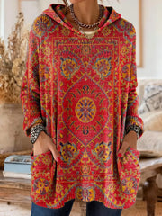 Fleur | Bequeme Tunika mit Kapuze und Taschen