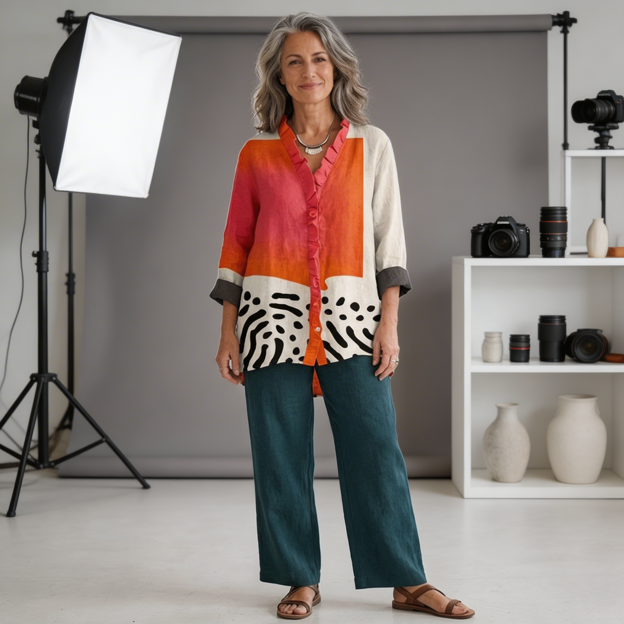 Melinda | Luftige Leinenbluse