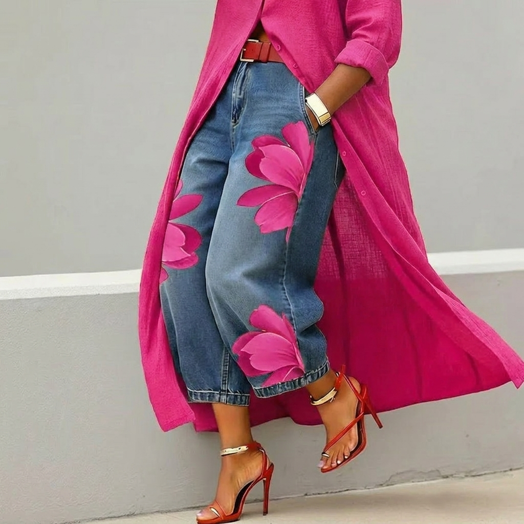 Rosa Strickjacke von Beatrix
