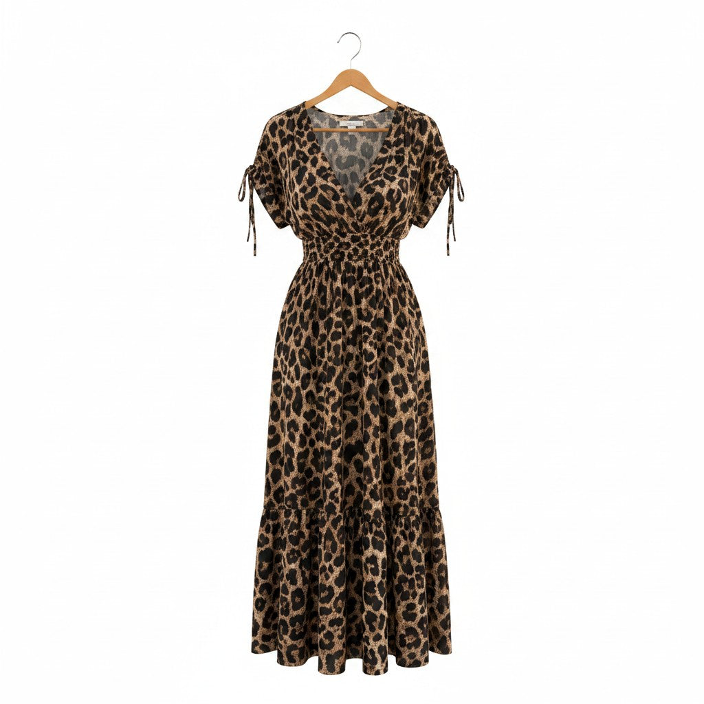 Andrea | Bequemes Kleid mit Leopardenmuster