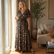 Andrea | Bequemes Kleid mit Leopardenmuster
