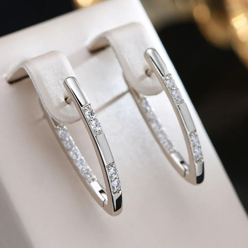 Isabella | Elegante Zirkonia-Ohrringe in Gold