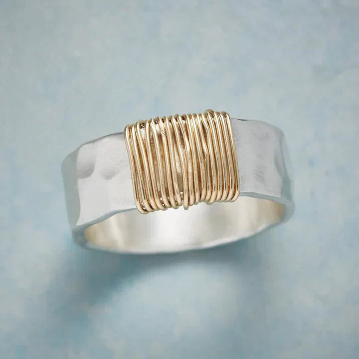 Sophia | Vintage Gold Silber Ring