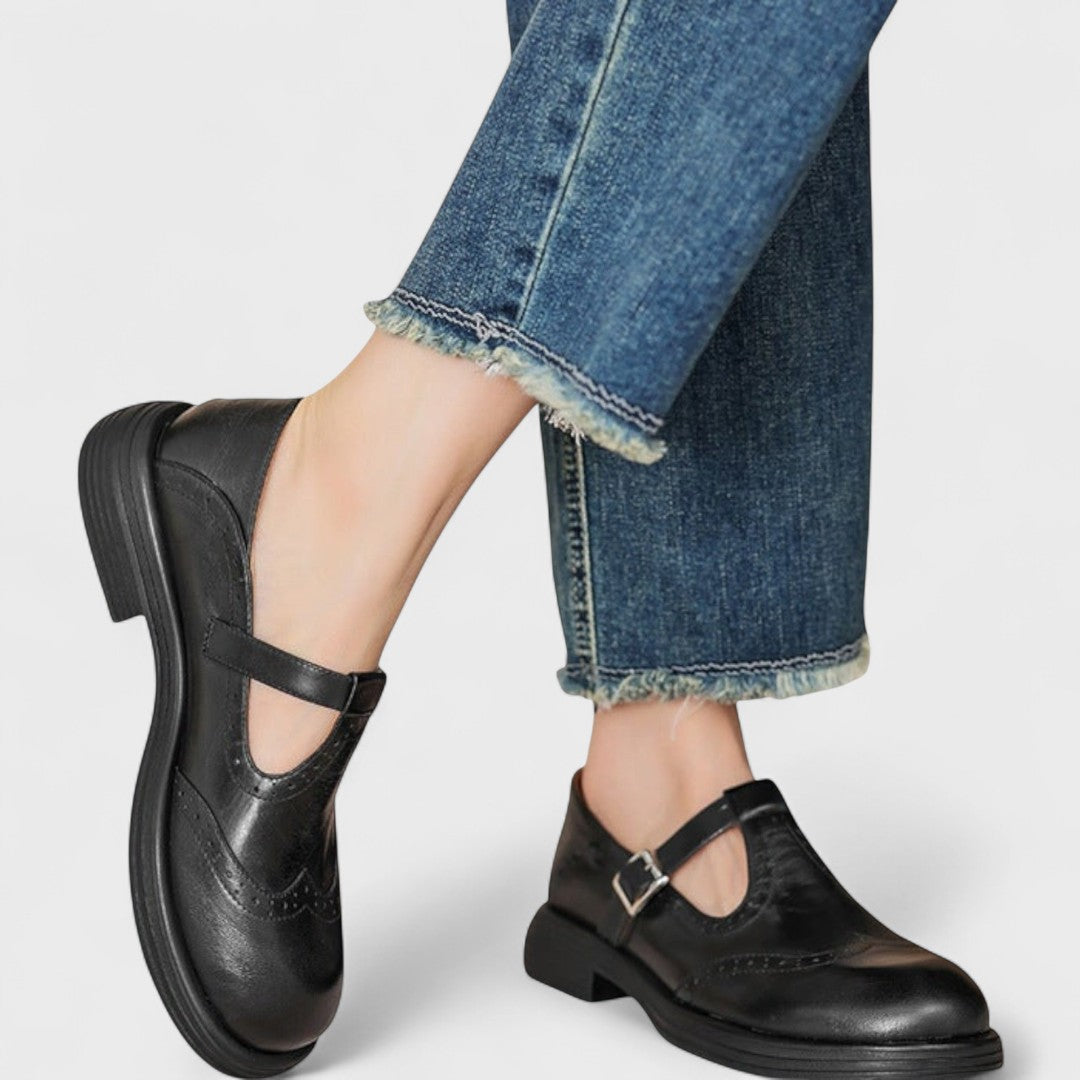Bernstein | Mary-Jane-Schuhe aus Leder