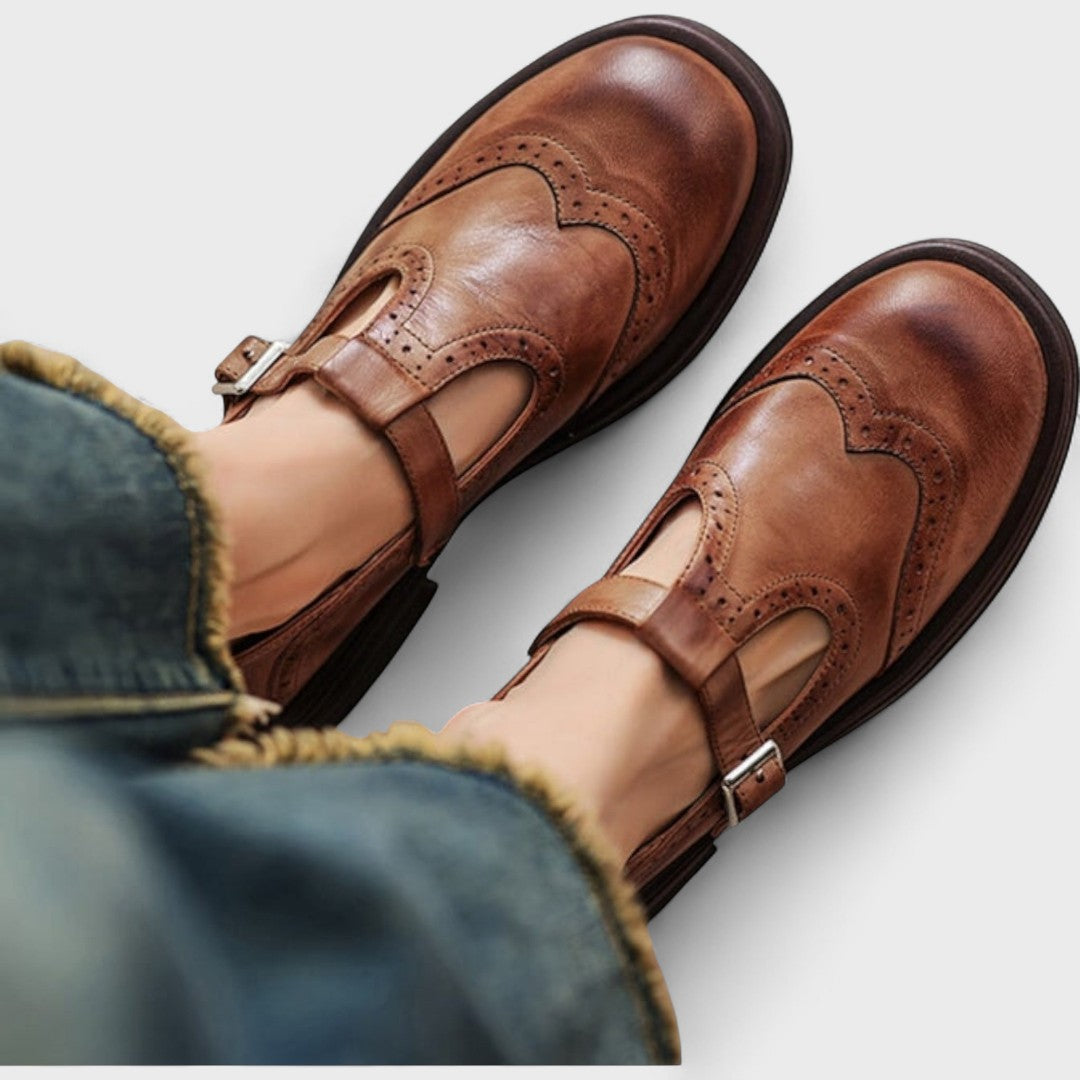 Bernstein | Mary-Jane-Schuhe aus Leder