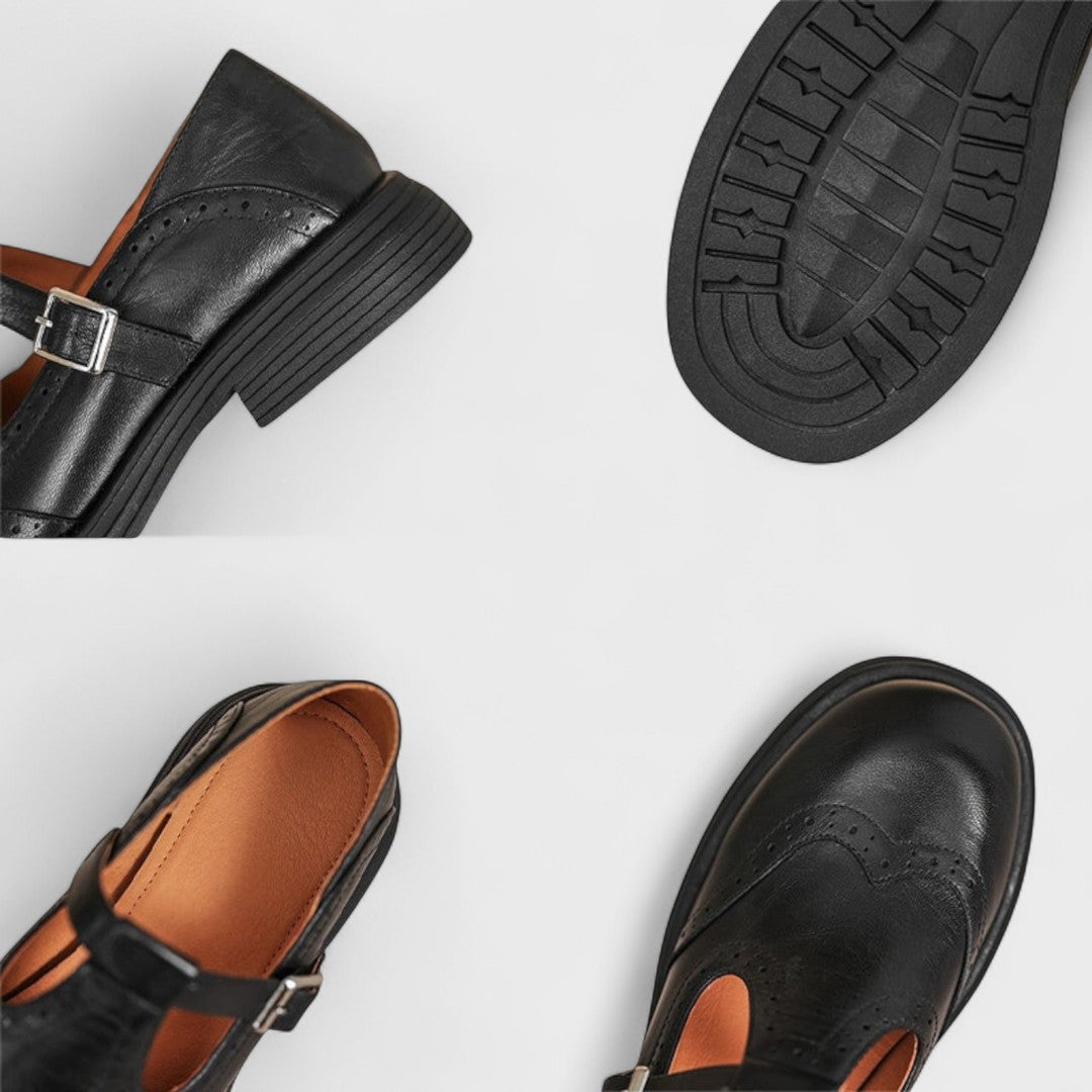 Bernstein | Mary-Jane-Schuhe aus Leder