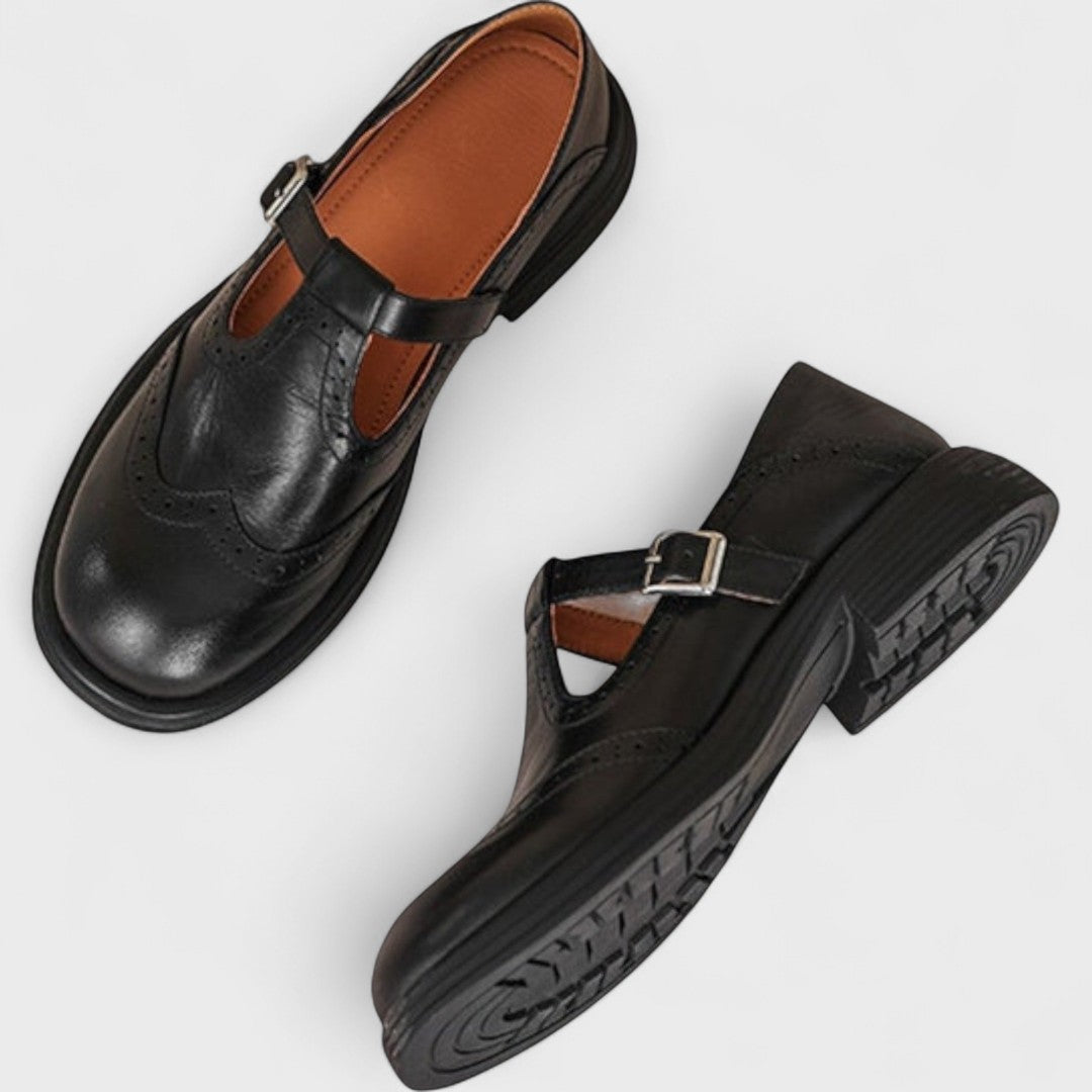Bernstein | Mary-Jane-Schuhe aus Leder
